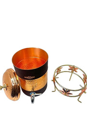 Pure Copper Water Dispenser 7 litres with Stand Designer by Crockery Wala and Company CROCKERY WALA AND COMPANY