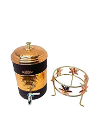 Pure Copper Water Dispenser 7 litres with Stand Designer by Crockery Wala and Company CROCKERY WALA AND COMPANY