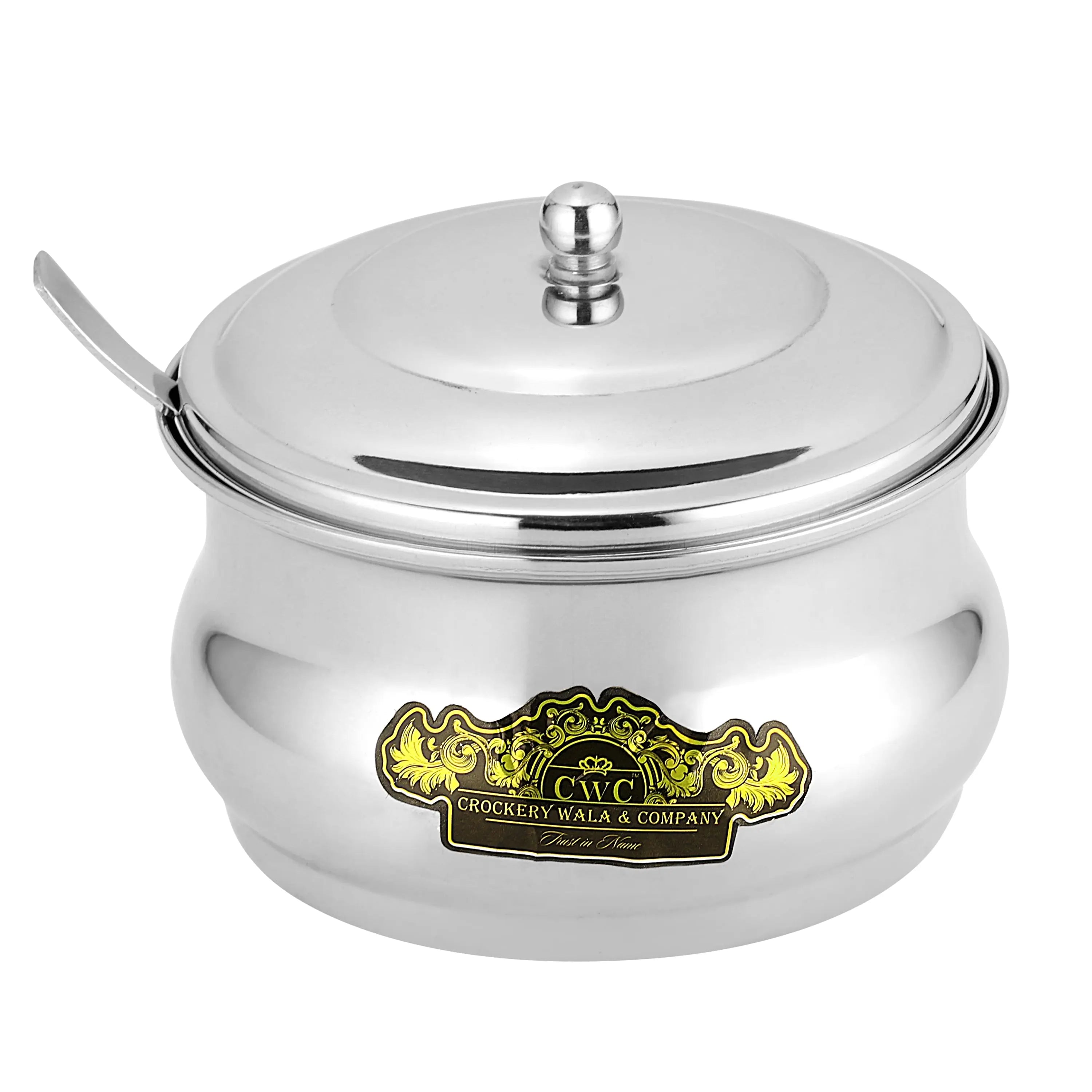 STAINLESS STEEEL  GHEE POT SRISTI - CROCKERY WALA AND COMPANY 