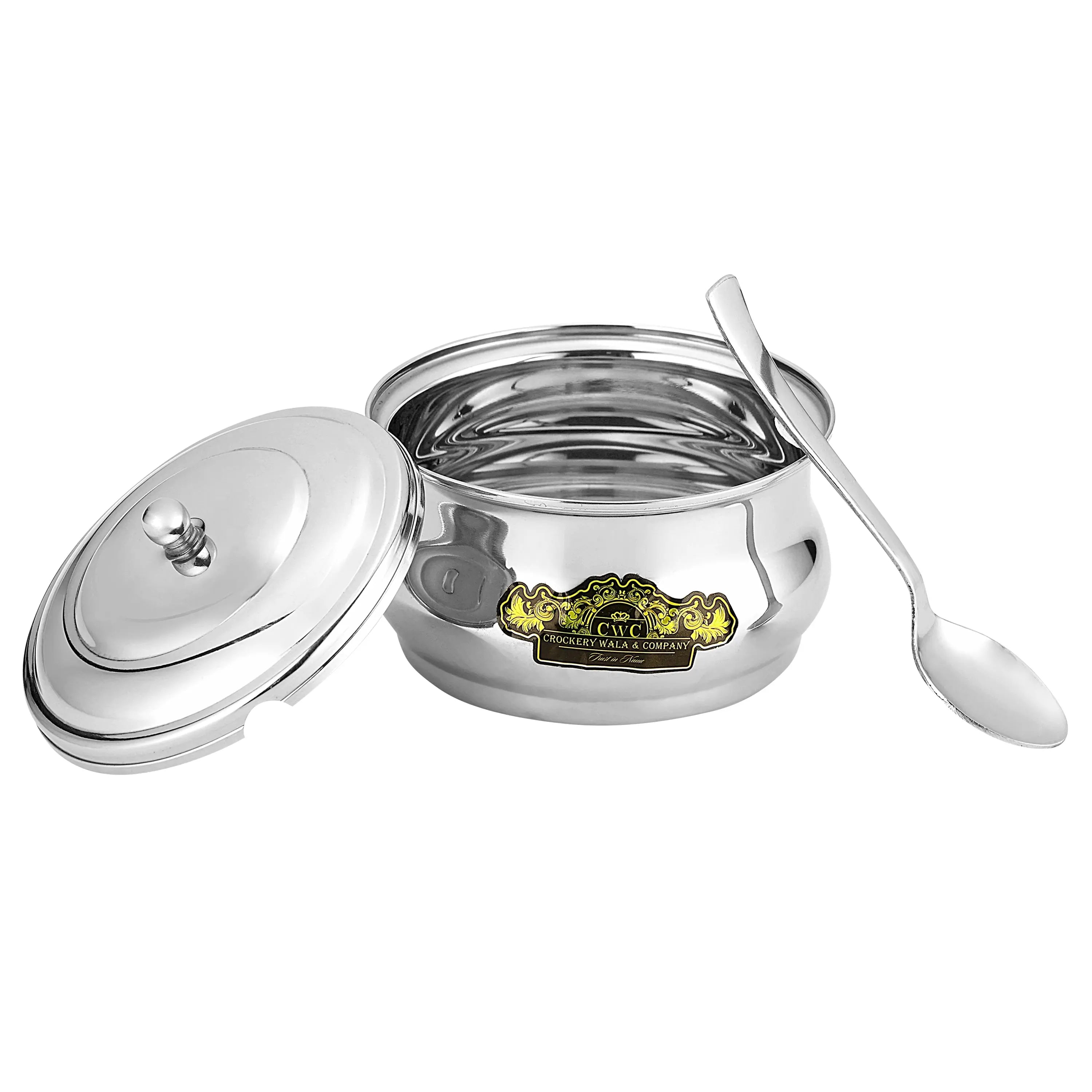 STAINLESS STEEEL  GHEE POT SRISTI - CROCKERY WALA AND COMPANY 