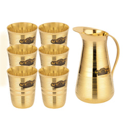 BRASS PARI LEMON SET - 7 PCS - CROCKERY WALA AND COMPANY 