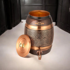 Pure copper dispenser 5 litres antique itching barrel CROCKERY WALA AND COMPANY