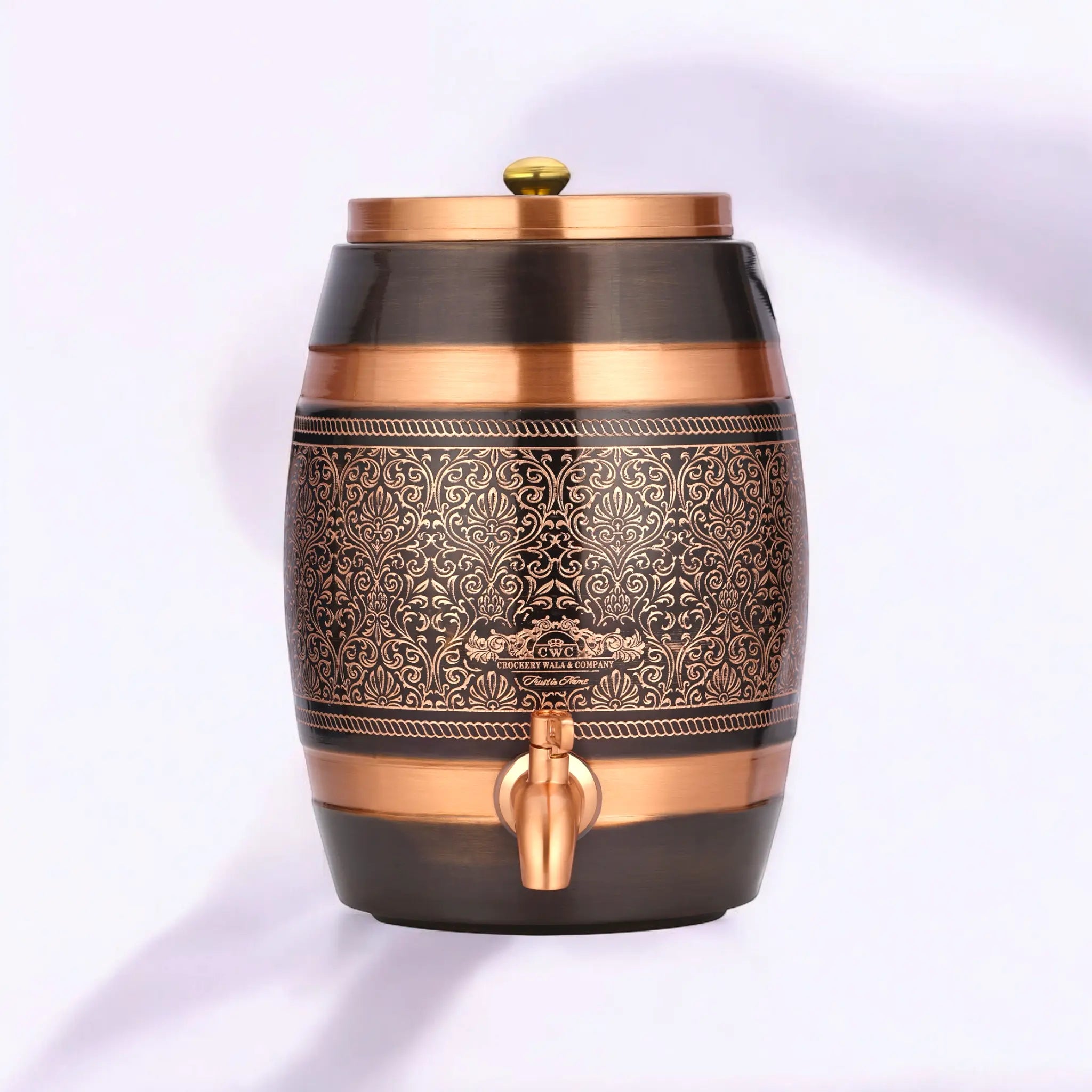 Pure copper dispenser 5 litres antique itching barrel CROCKERY WALA AND COMPANY