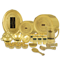 Brass dinner set price sale