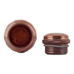 Pure Copper Bottle Diamond Finish - CROCKERY WALA AND COMPANY 