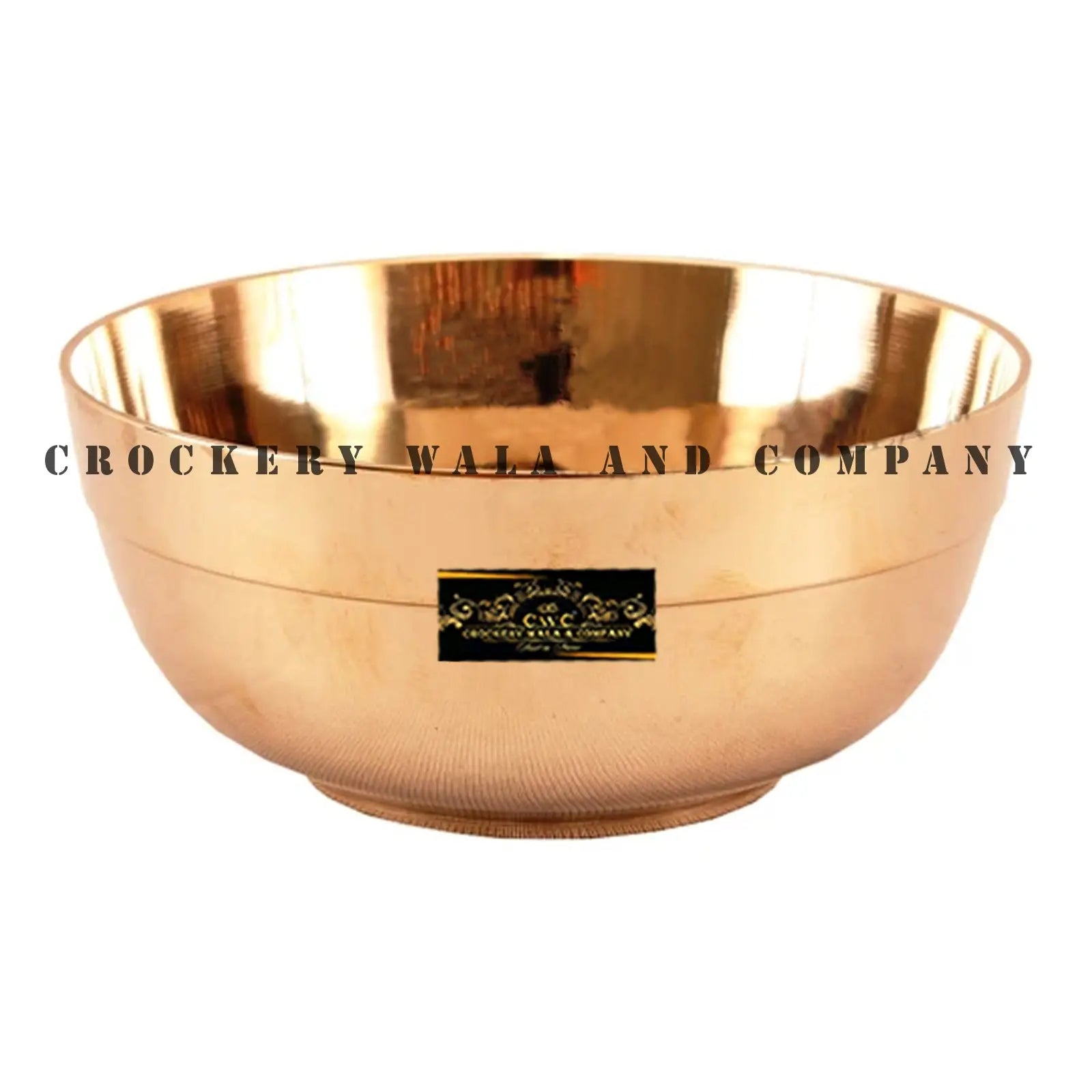 Crockery Wala And Company Bronze Bowl Lining Serving Bowl Katori Kansa Katori 250 ML - 1 Pc - CROCKERY WALA AND COMPANY 