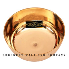 Crockery Wala And Company Bronze Bowl Lining Serving Bowl Katori Kansa Katori 250 ML - 1 Pc - CROCKERY WALA AND COMPANY 