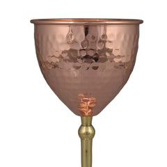 Copper Wine Glass For Parties, Drinks, Mocktails Bar Serveware 350 ML | Set Of 1 Glass - CROCKERY WALA AND COMPANY 