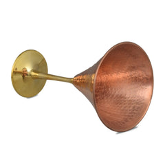 Copper Martini Glass Hammered Brass Martini Glass With Brass Stand - CROCKERY WALA AND COMPANY 