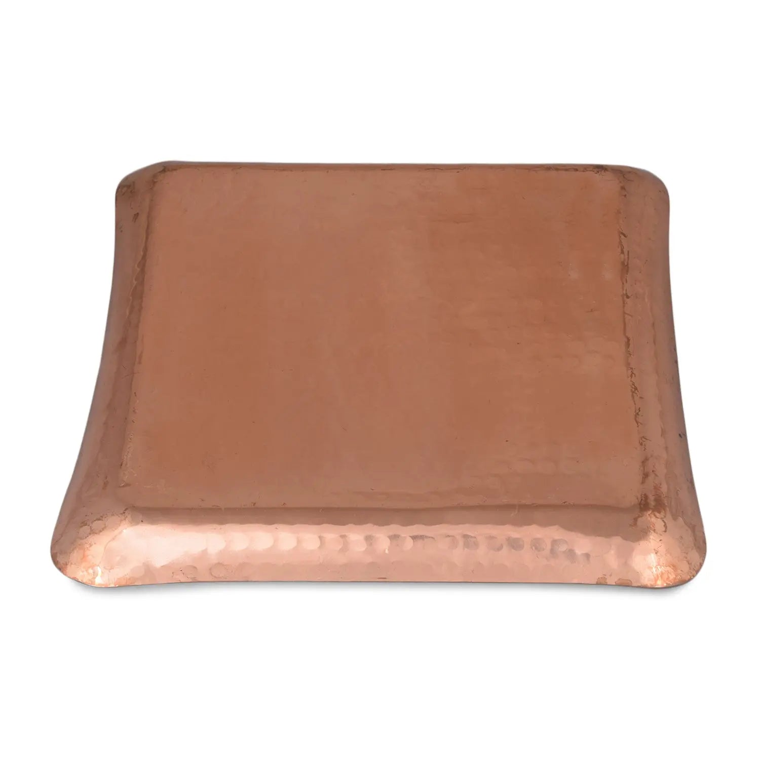 Pure Copper Platter, Tray, Plate Square - CROCKERY WALA AND COMPANY 