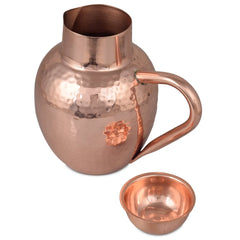 Pure Copper Jug Apple Design - CROCKERY WALA AND COMPANY 