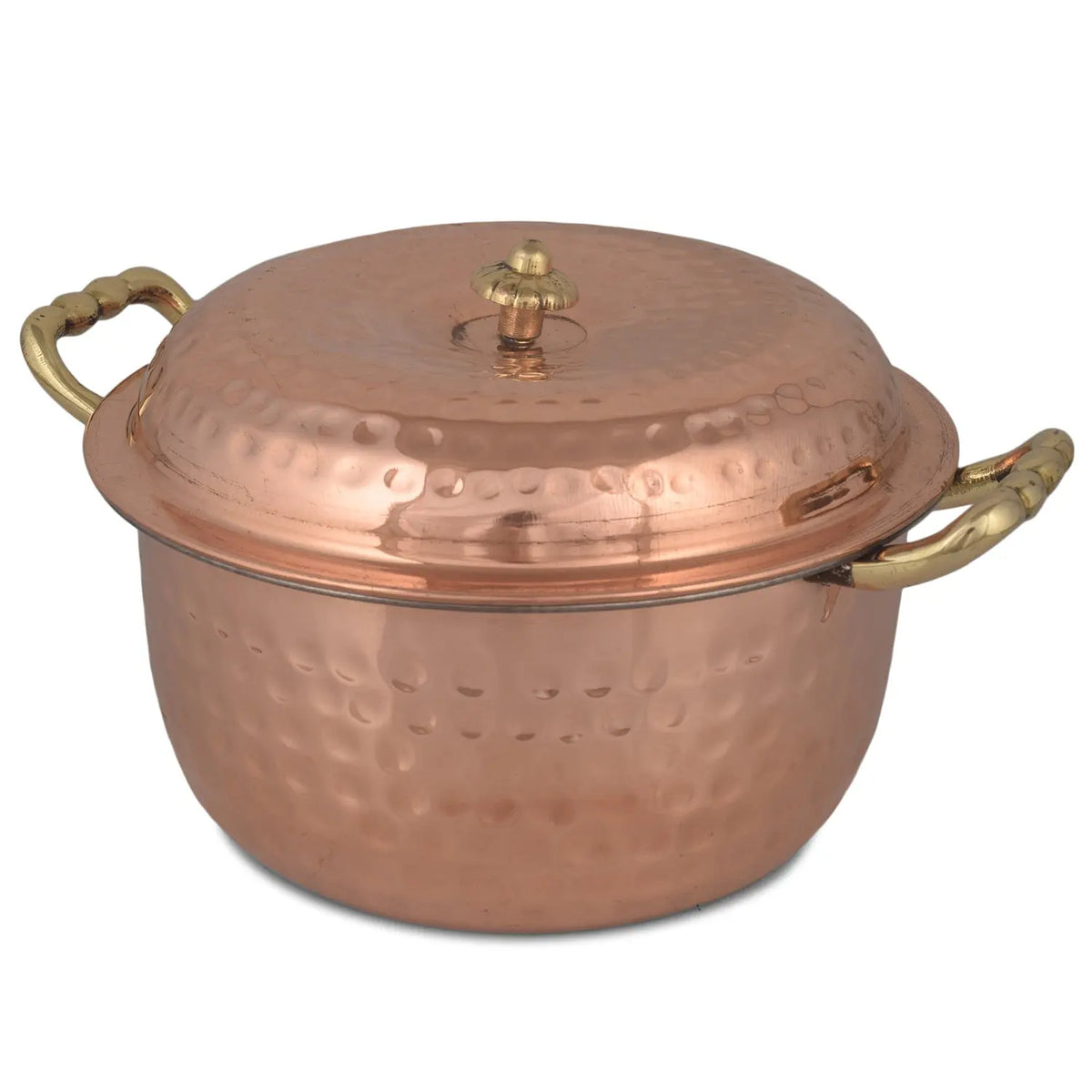 Crockery Wala And Company Copper Steel Donga Indian Serving Donga Chapatti CasseroleTableware For Home & Restaurant - CROCKERY WALA AND COMPANY 