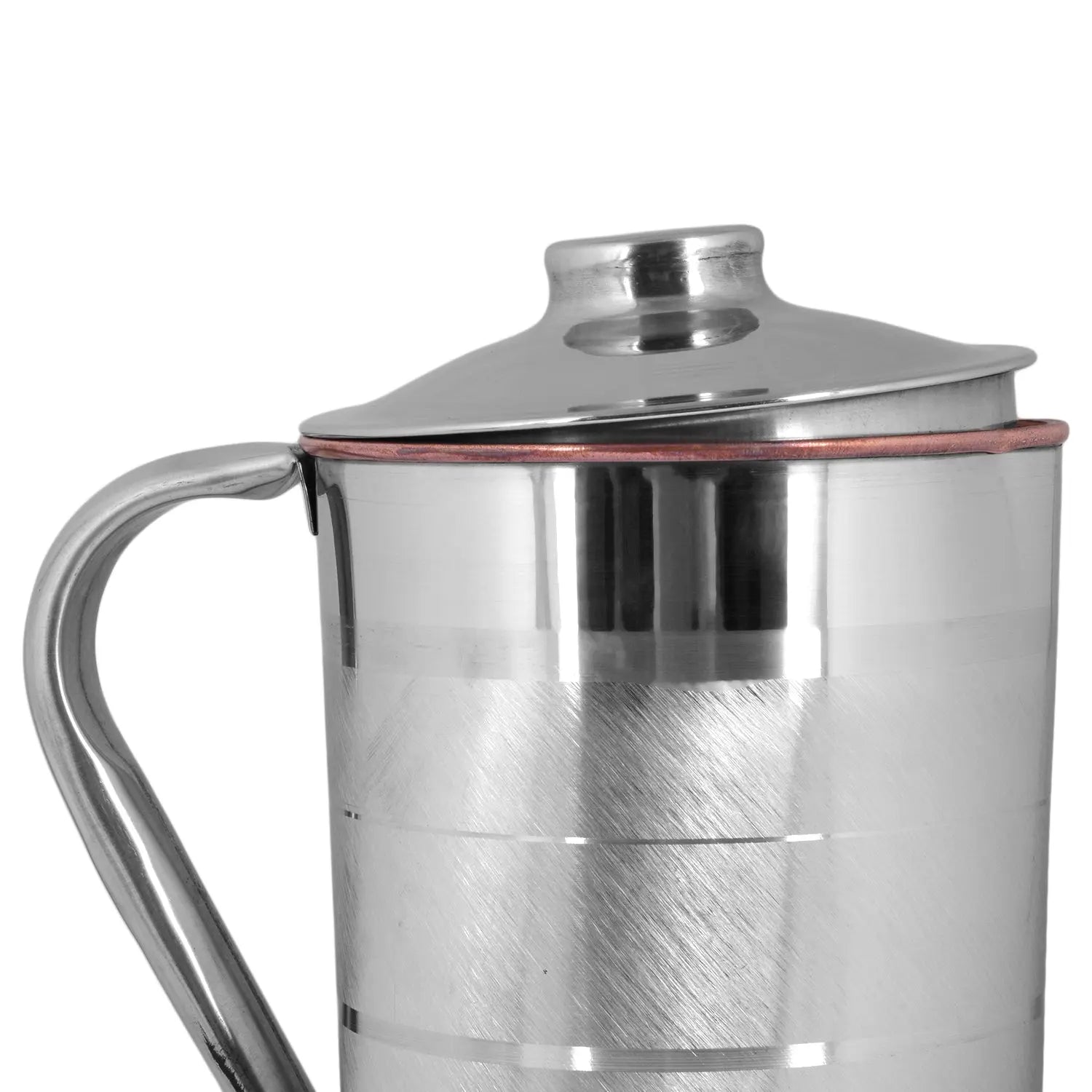 Crockery Wala And Company 2000 Ml Steel and Pure Copper Jug - Crockery Wala And Company