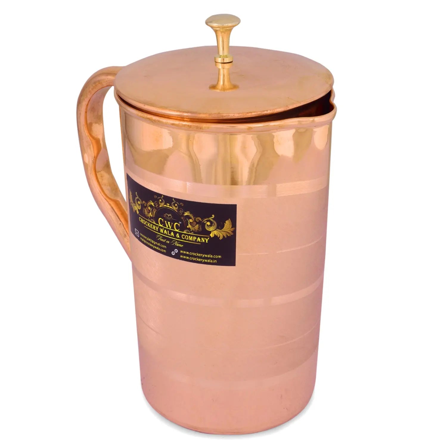 CROCKERY WALA AND COMPANY Copper Jug Luxury, 1600 ml - Crockery Wala And Company