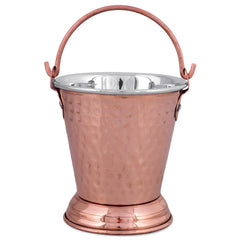 Crockery Wala & Company Steel Copper Bucket Balti, for Serving Dishes, Kitchenware & Tableware - CROCKERY WALA AND COMPANY 