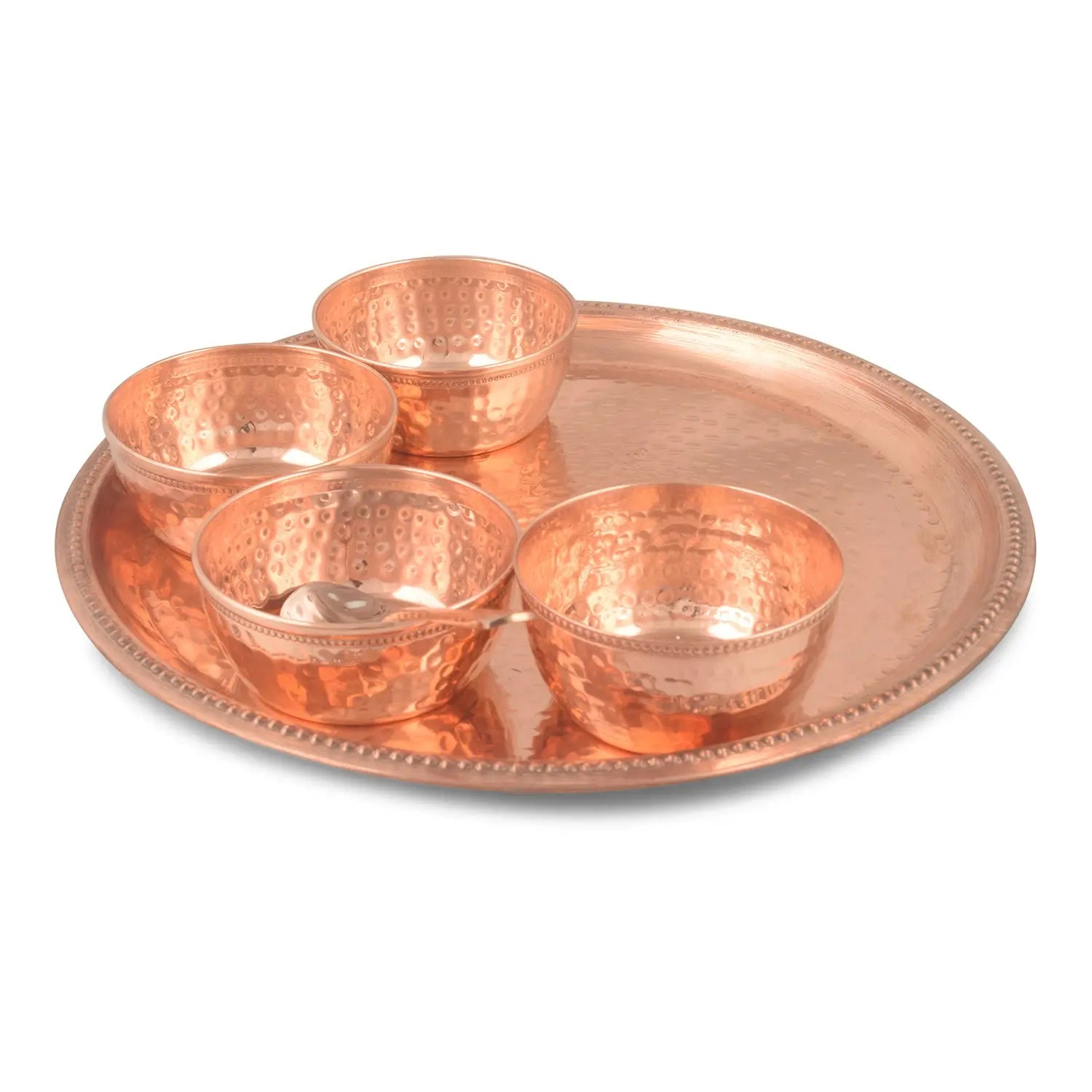 Pure Copper Plate Set 6 pcs W/O Glass