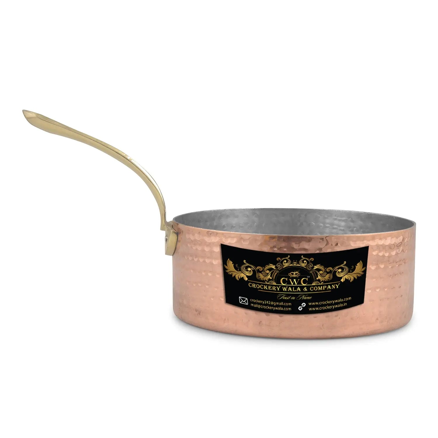 Copper kalai saucepot