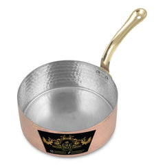 Hammered Design Copper Saucepan