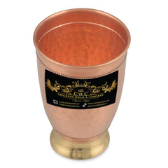 Copper Brass Glass Tumbler 2 Tone - CROCKERY WALA AND COMPANY 