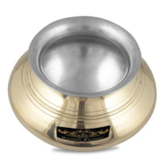 Pure Brass Kalai Punjabi Biryani Handi Patili For Cooking & Serving 2500 ml - CROCKERY WALA AND COMPANY 