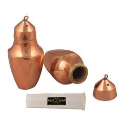 Crockery Wala And Company Copper Salt & Pepper Shaker Sprinkler Hanging Stand Restaurant Tableware Hammered Finish - CROCKERY WALA AND COMPANY 