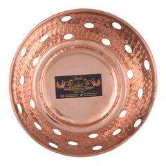 Pure Copper Chapati Basket Big - CROCKERY WALA AND COMPANY 