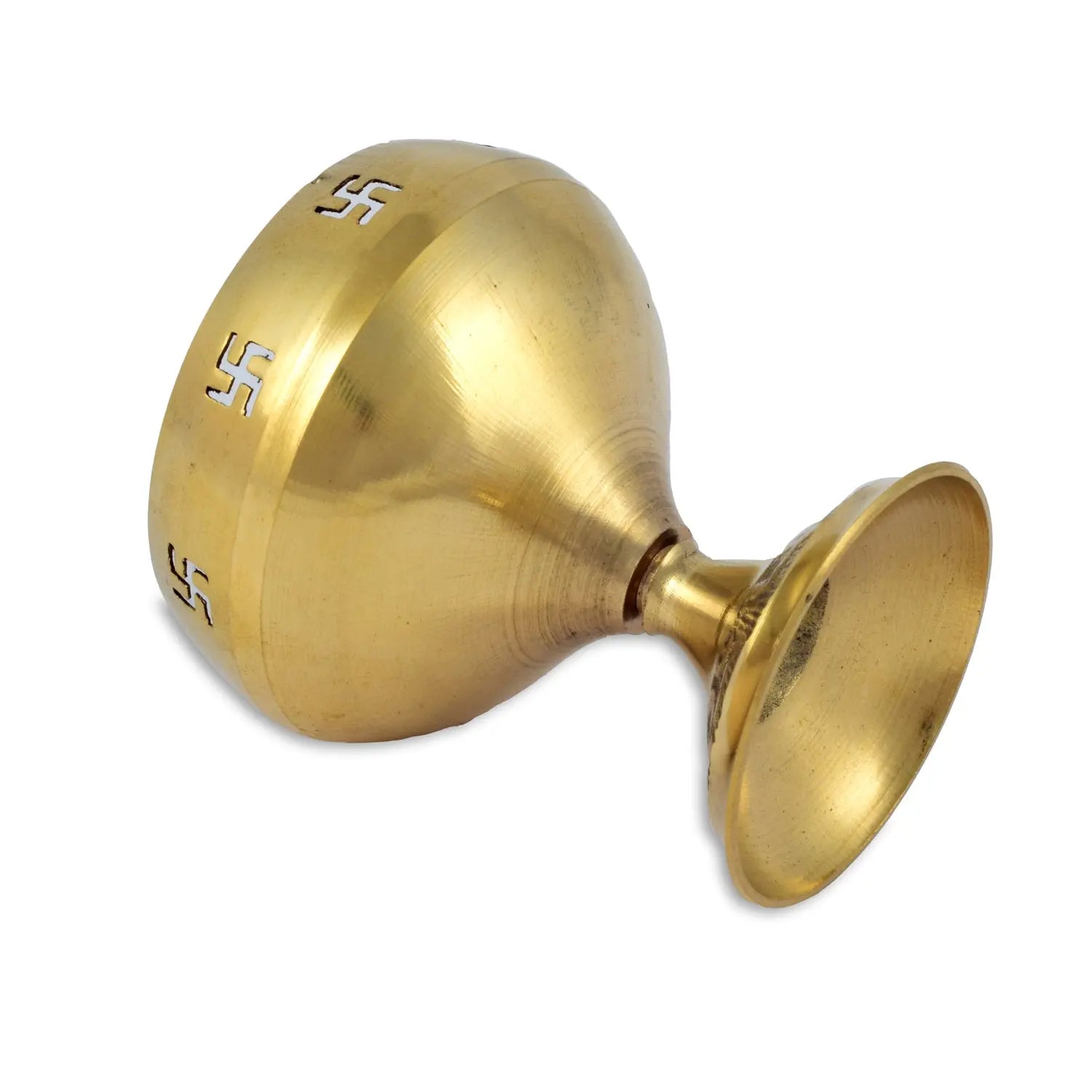 Brass Goblet Diya for Pooja worship of gods - CROCKERY WALA AND COMPANY 