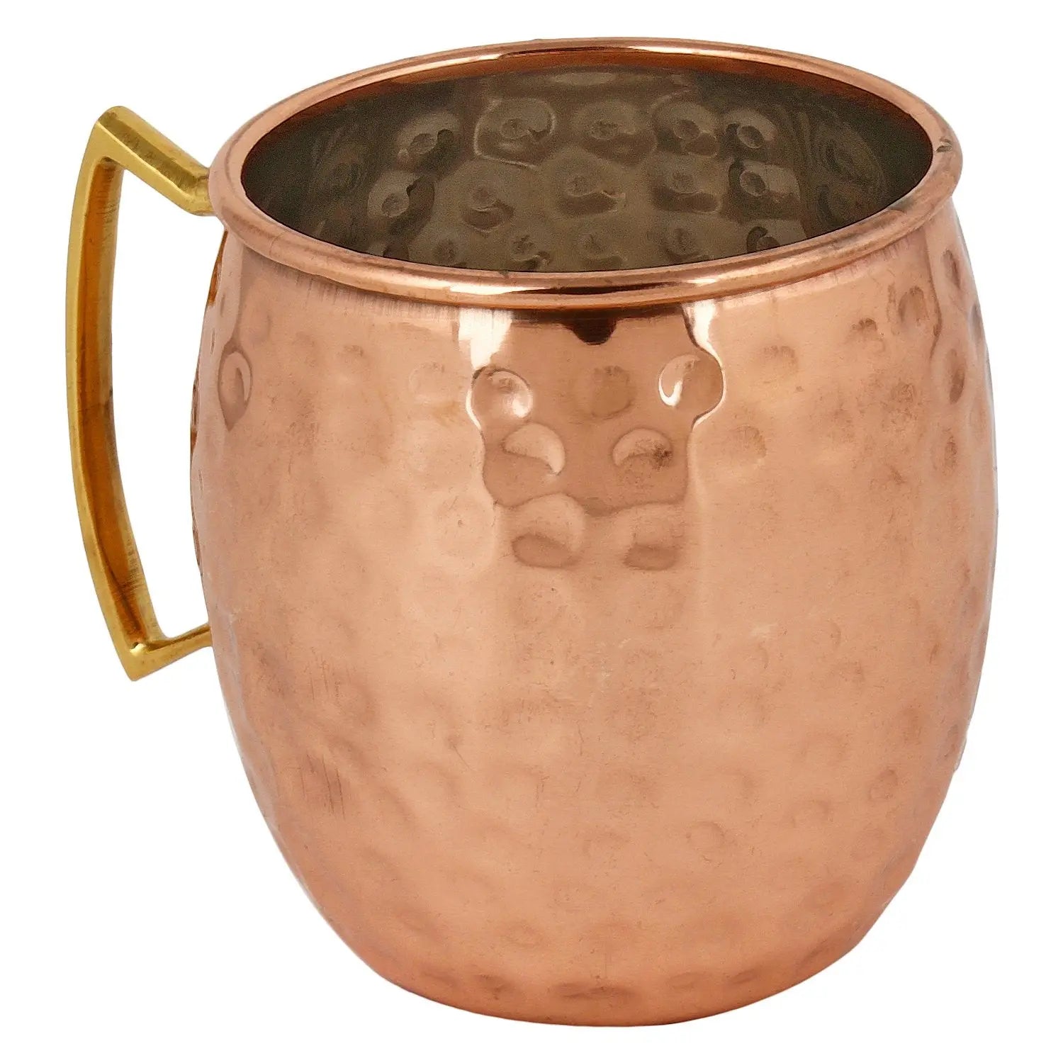 Copper Mug Barrel Hammered Shape - CROCKERY WALA AND COMPANY 