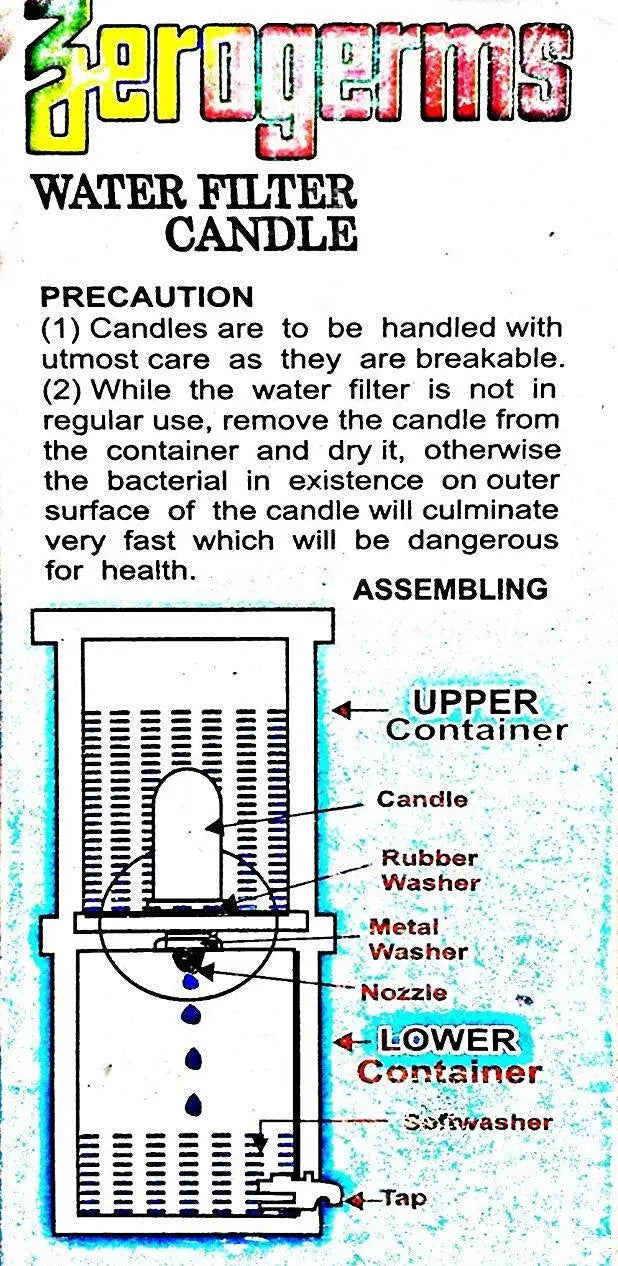 Copper Water Filter With Inner Copper & Outer Steel - CROCKERY WALA AND COMPANY 